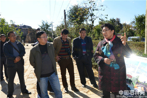 2、实地视察蓑衣山村