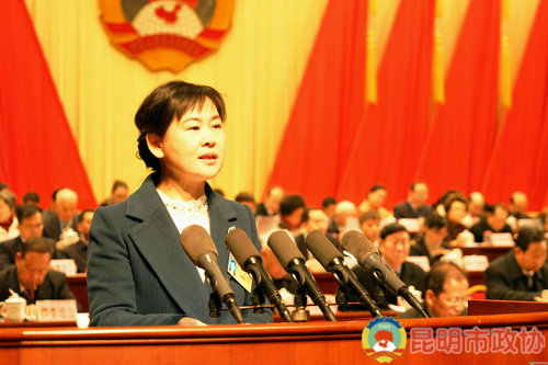 熊主席做工作报告.JPG