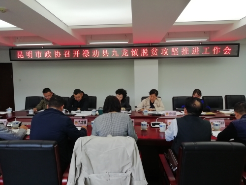 市政协朱燕副主席主持召开禄劝县九龙镇脱贫攻坚推进工作会议