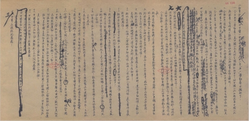 “五一口号”毛主席修改稿