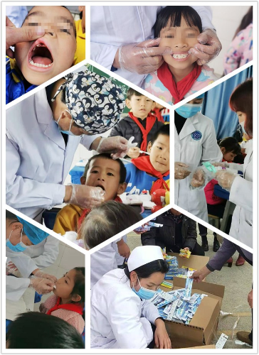 活动现场大多数孩子都存在牙齿健康问题